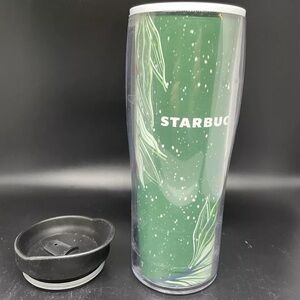 Starbucks Green Reusable Christmas Tumbler Thermos 16oz